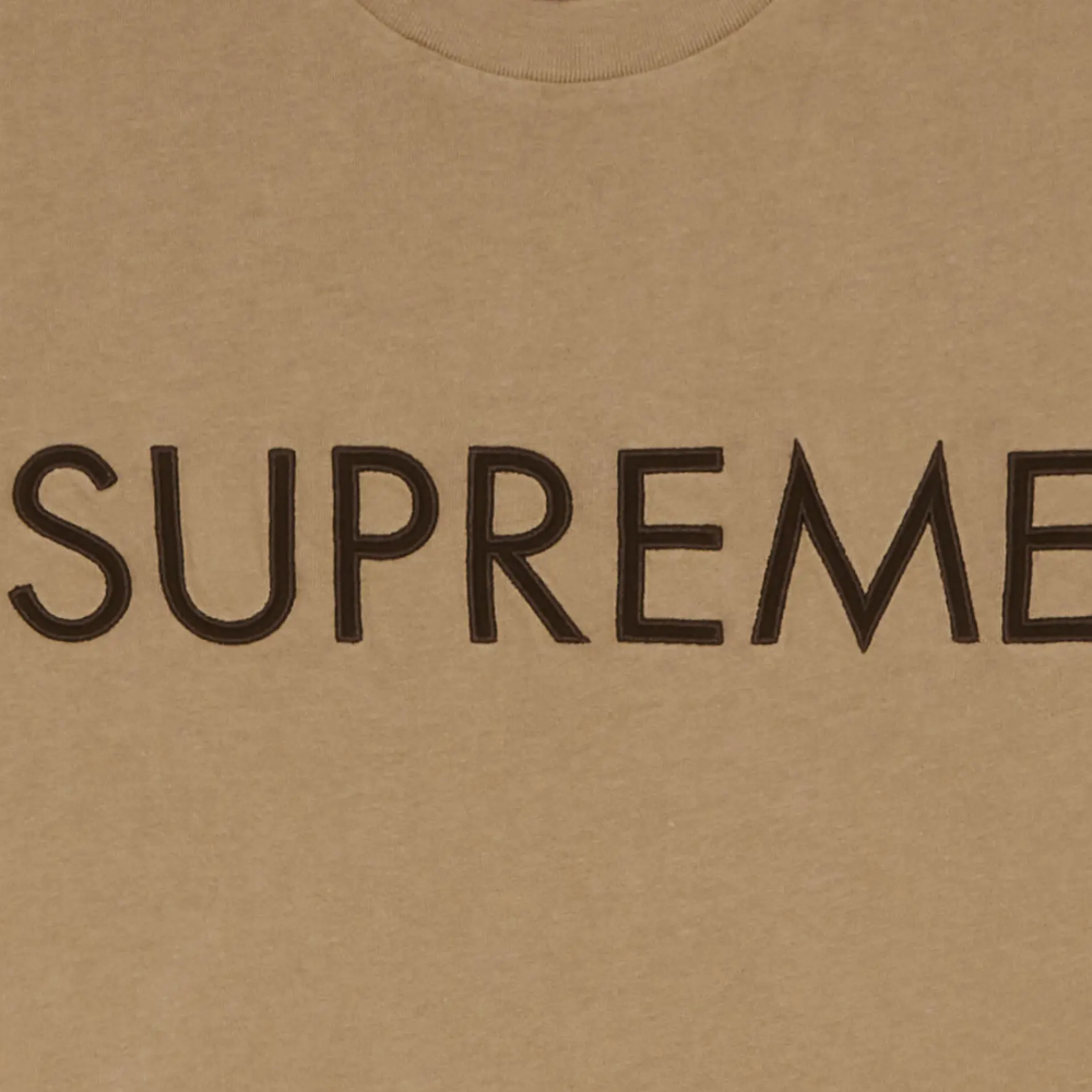 Supreme Capital T-Shirt 'Dark Tan'
