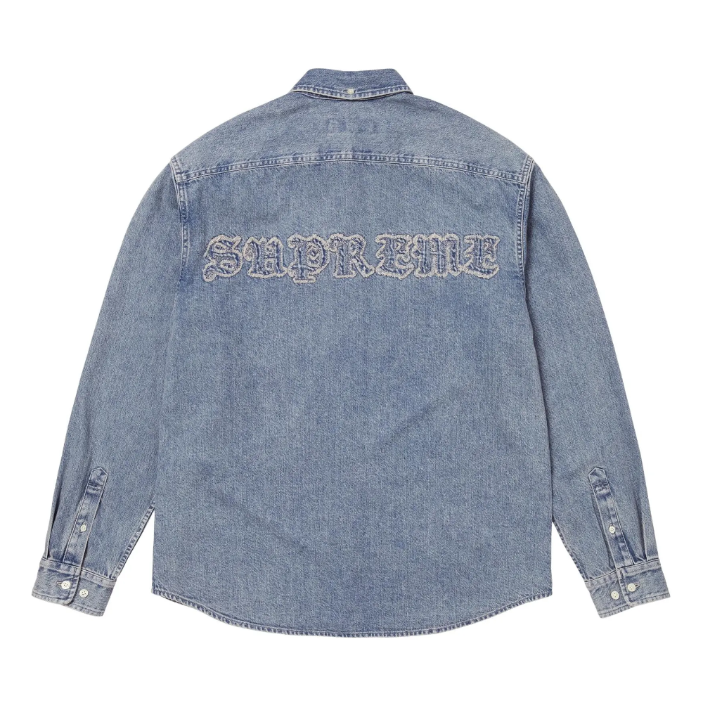 Supreme Appliqué Denim Shirt 'Indigo'