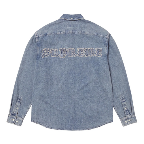Supreme Appliqué Denim Shirt 'Indigo'