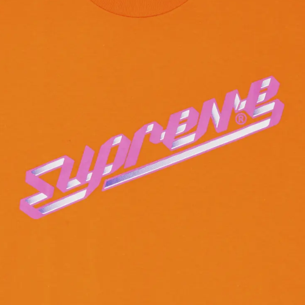 Supreme Banner T-Shirt 'Orange'