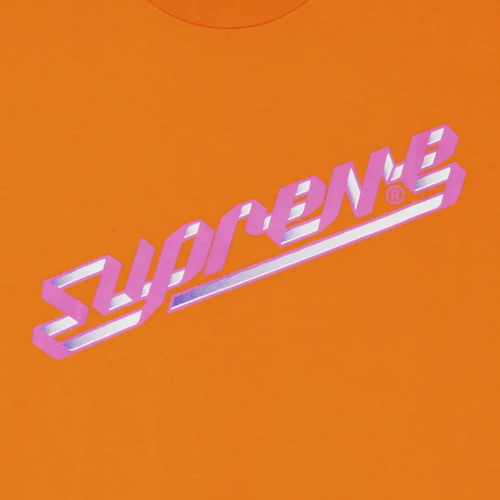Supreme Banner T-Shirt 'Orange'