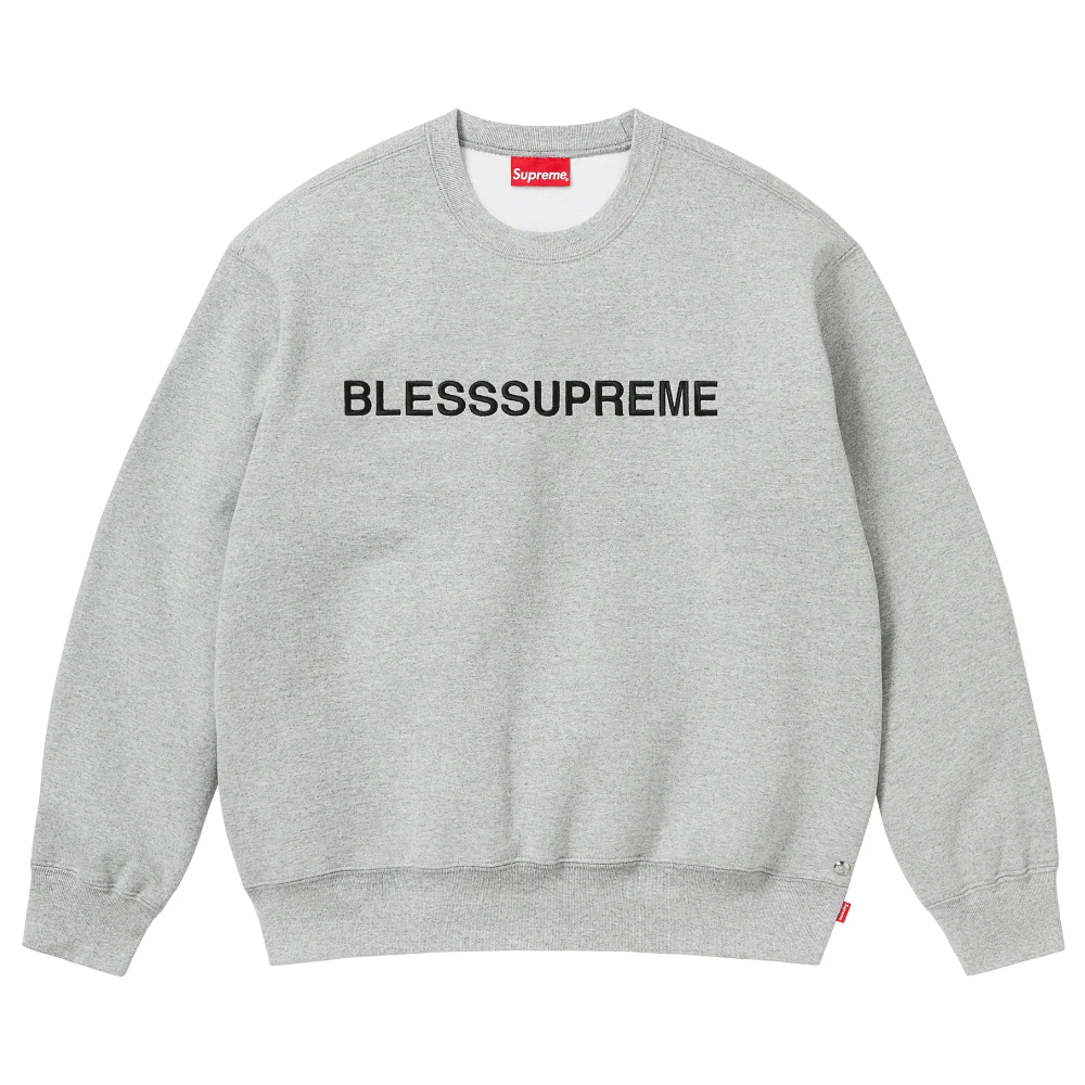 Supreme Bless Crewneck 'Heather Grey'