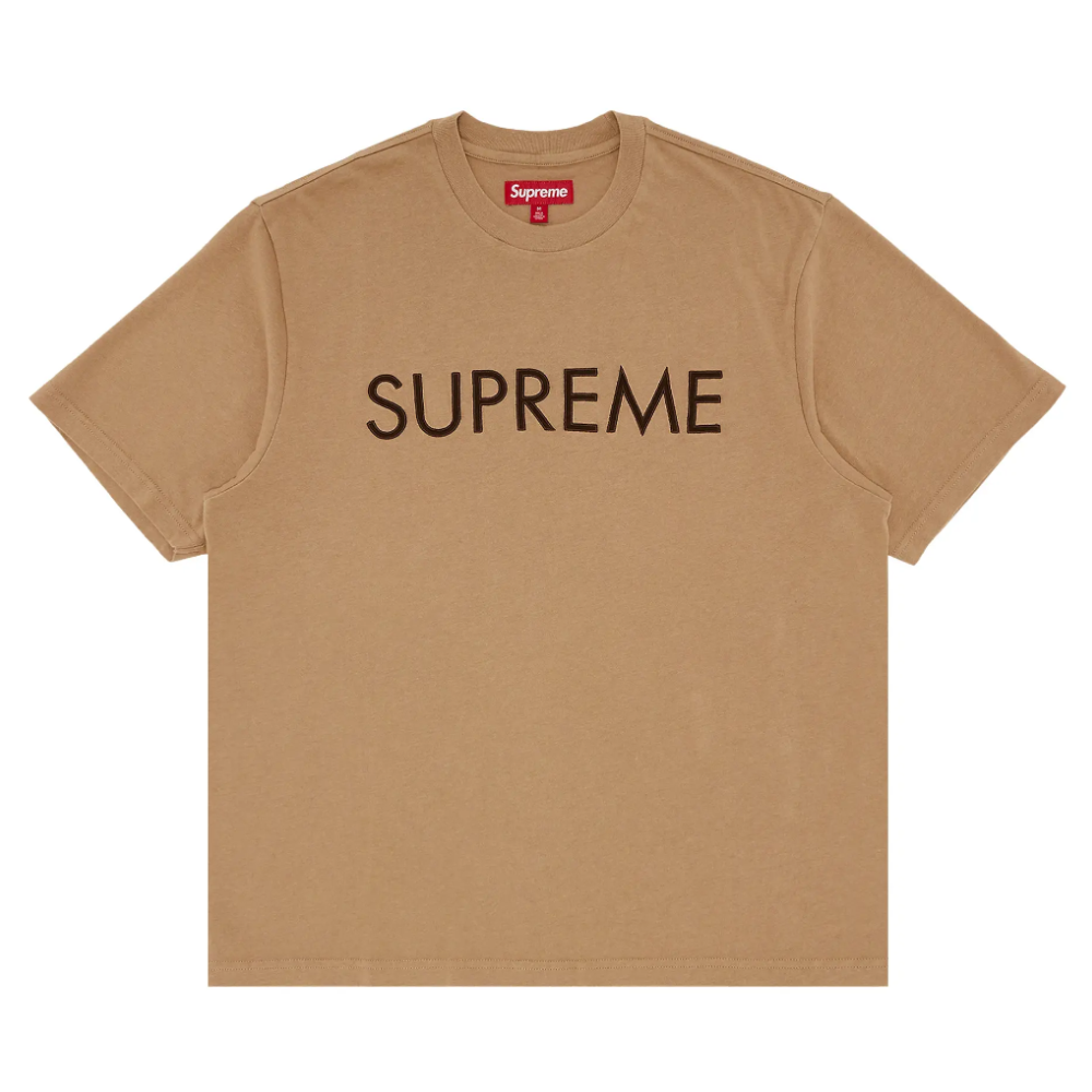 Supreme Capital T-Shirt 'Dark Tan'