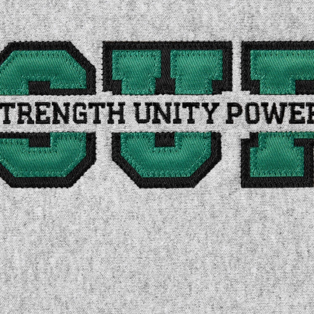Supreme Collegiate Acronym Hoodie 'Heather Grey'