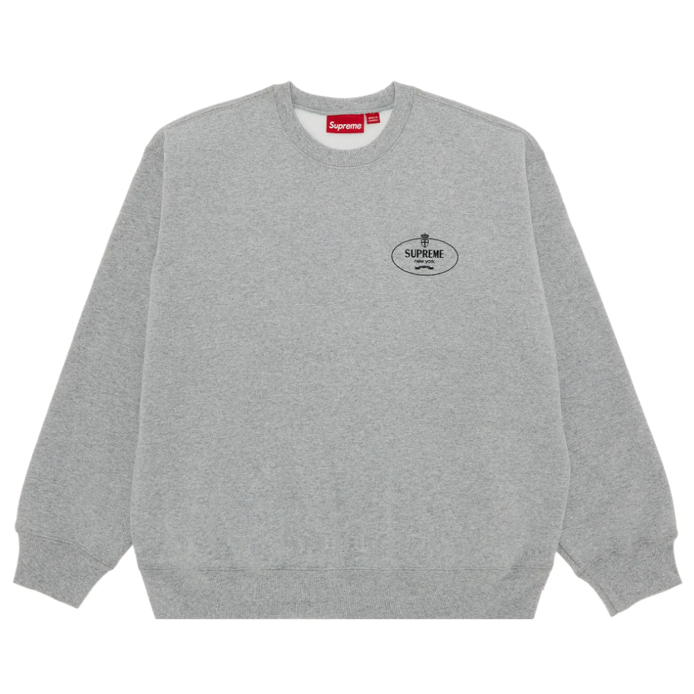 Supreme Crest Crewneck 'Heather Grey'