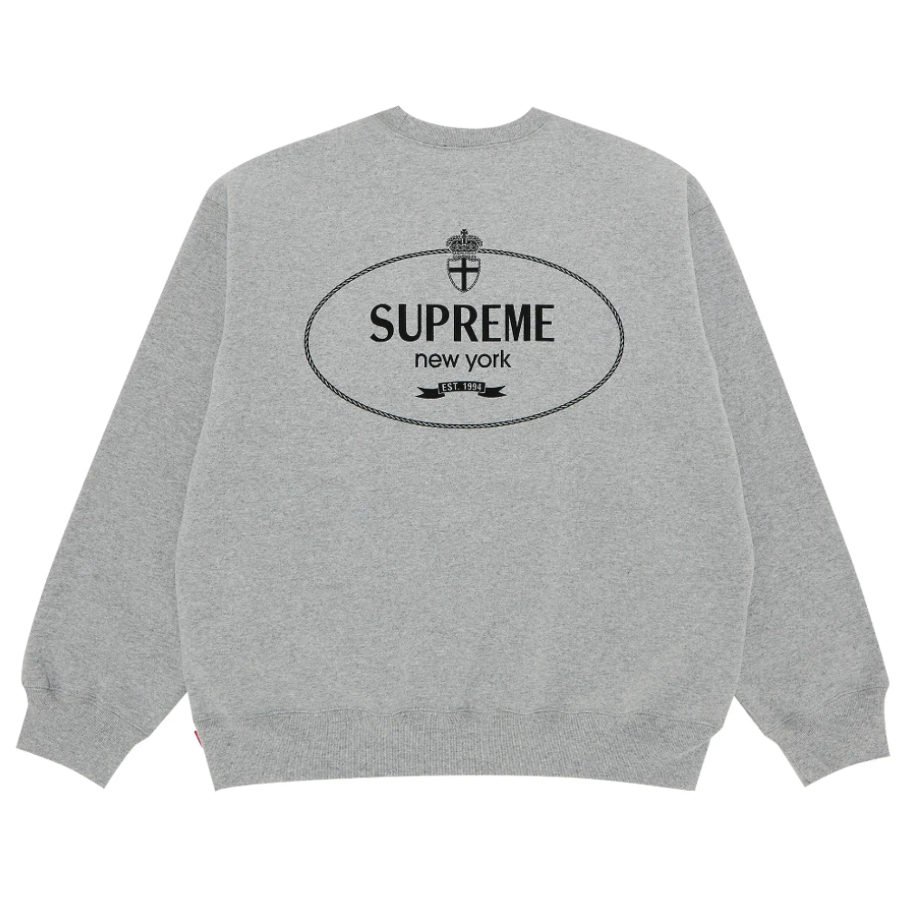 Supreme Crest Crewneck 'Heather Grey'