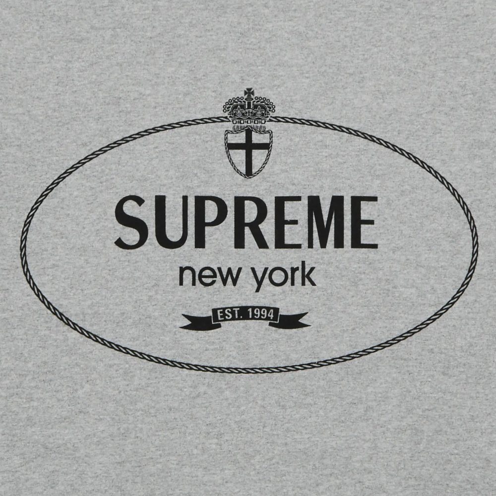 Supreme Crest Crewneck 'Heather Grey'