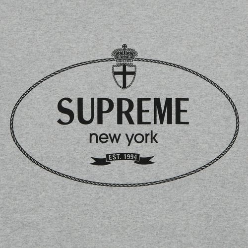 Supreme Crest Crewneck 'Heather Grey'