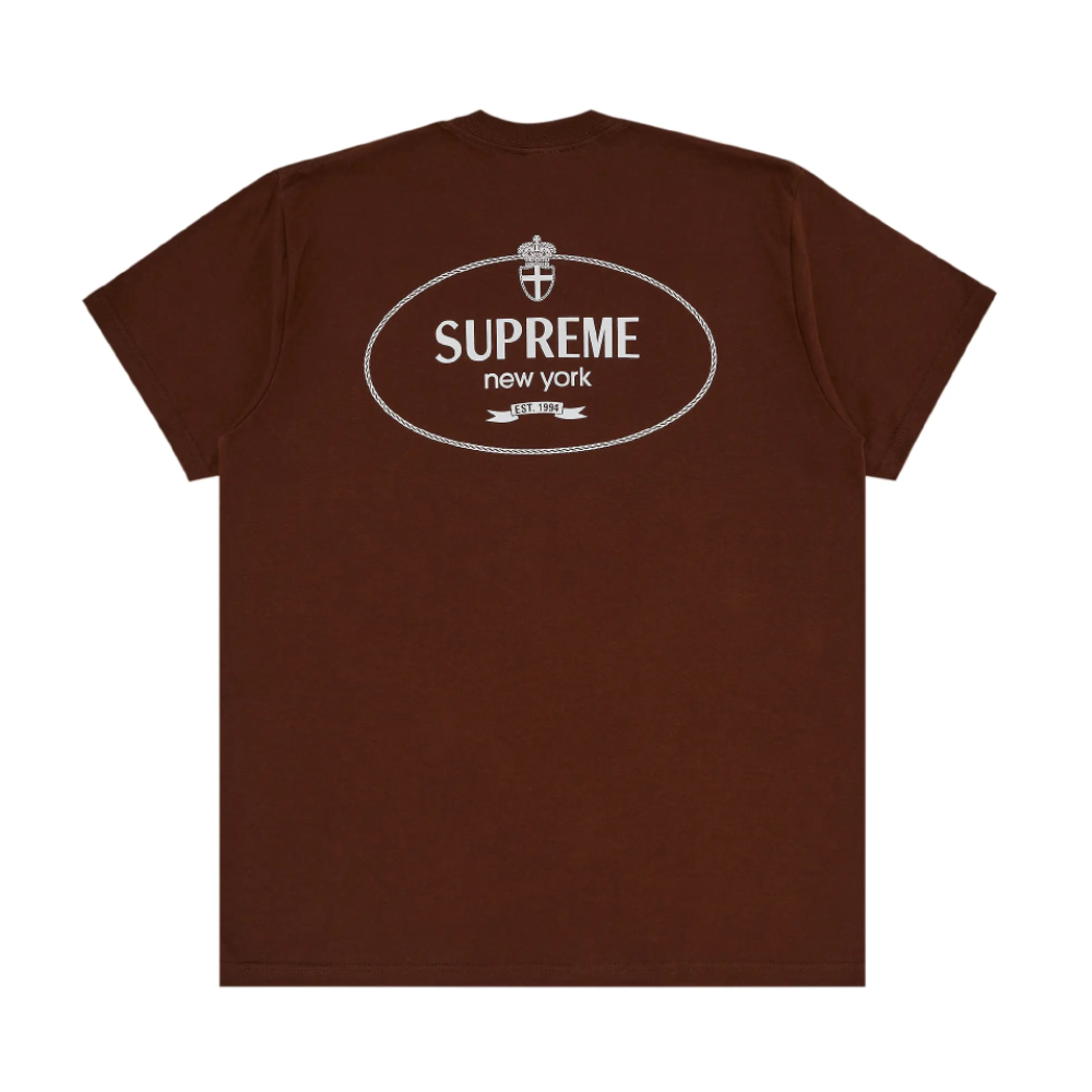 Supreme Crest T-Shirt 'Brown'