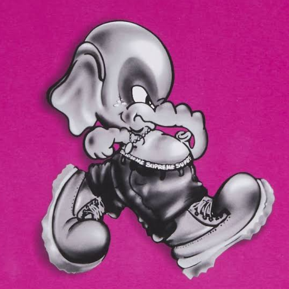 Supreme Elephant T-Shirt 'Magenta'