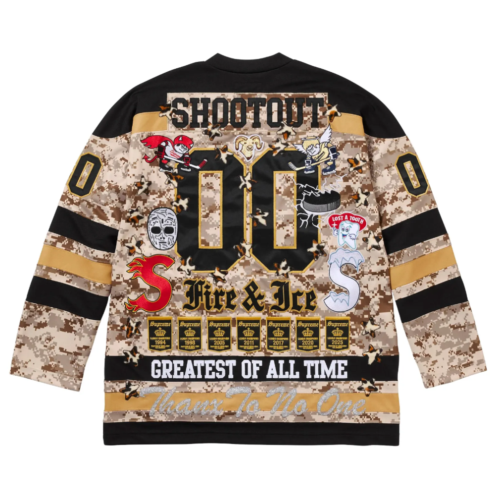 Supreme Fire & Ice Hockey Jersey 'Digi Camo'
