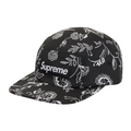 Supreme Floral Jacquard Camp Cap Black