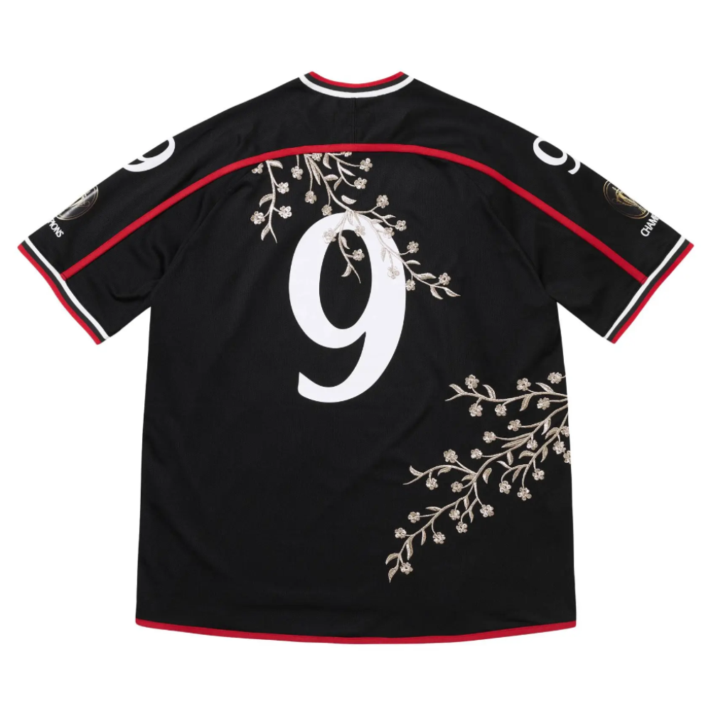 Supreme Floral Soccer Jersey 'Black'