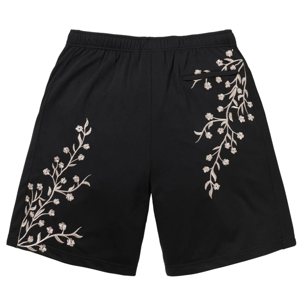 Supreme Floral Soccer Shorts 'Black'