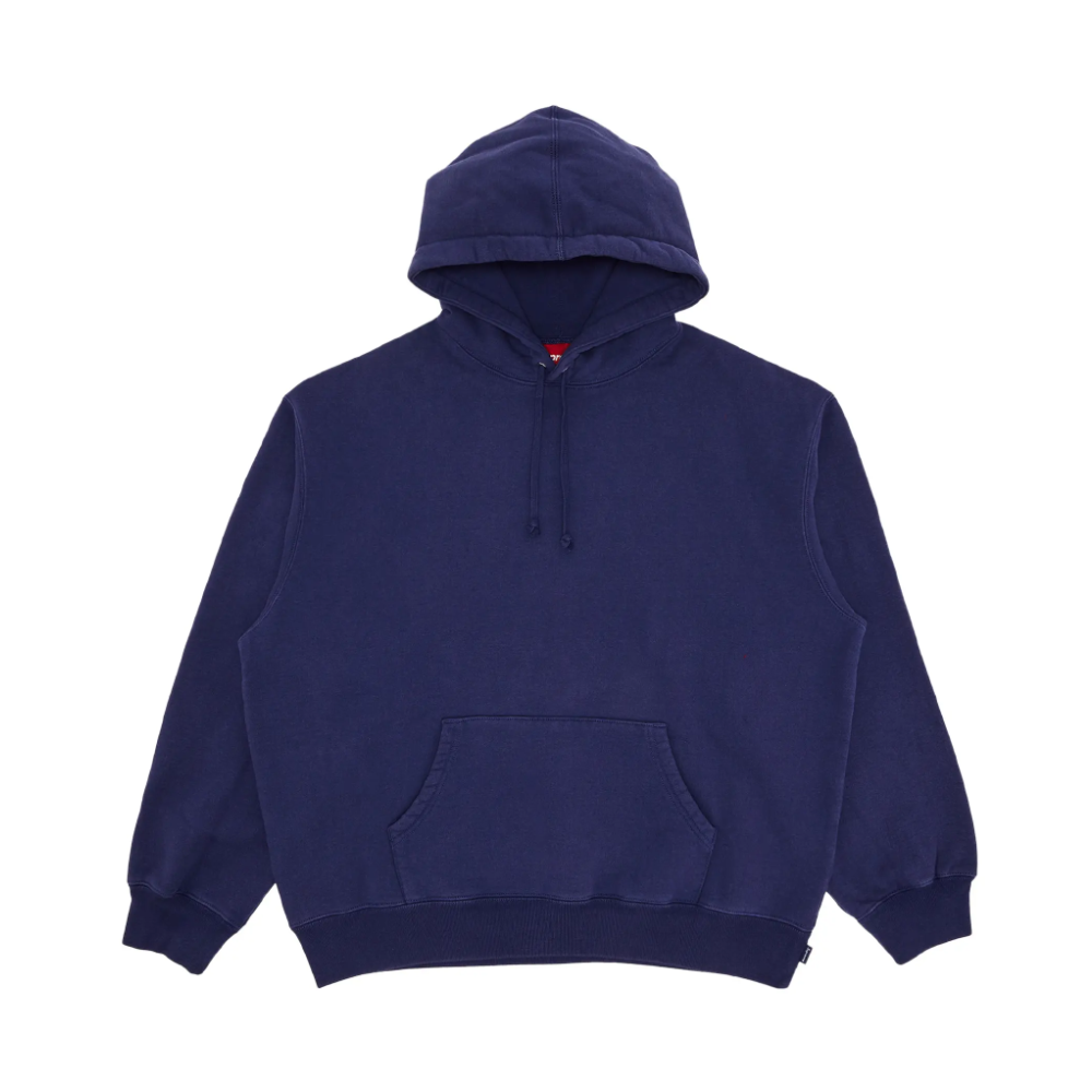 Supreme Frayed Hoodie 'Washed Navy'