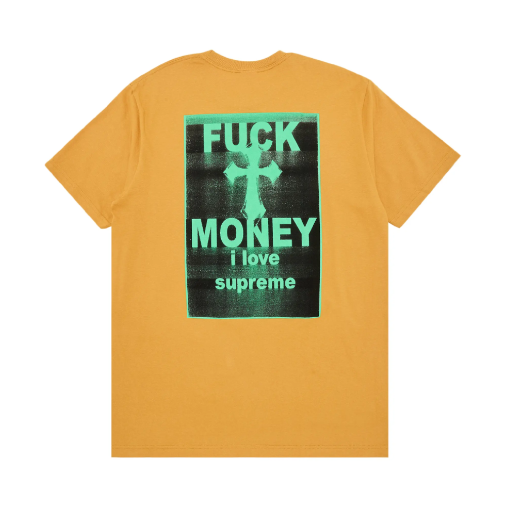 Supreme Fuck Money T-Shirt 'Mustard'