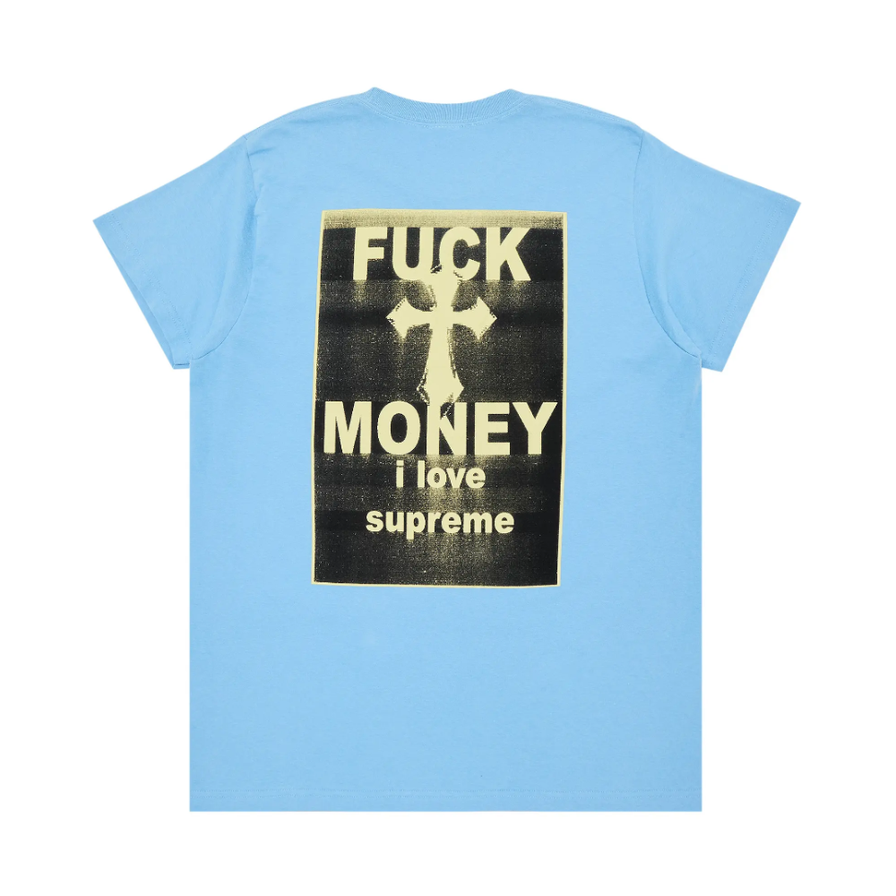 Supreme Fuck Money T-Shirt 'Bright Blue'