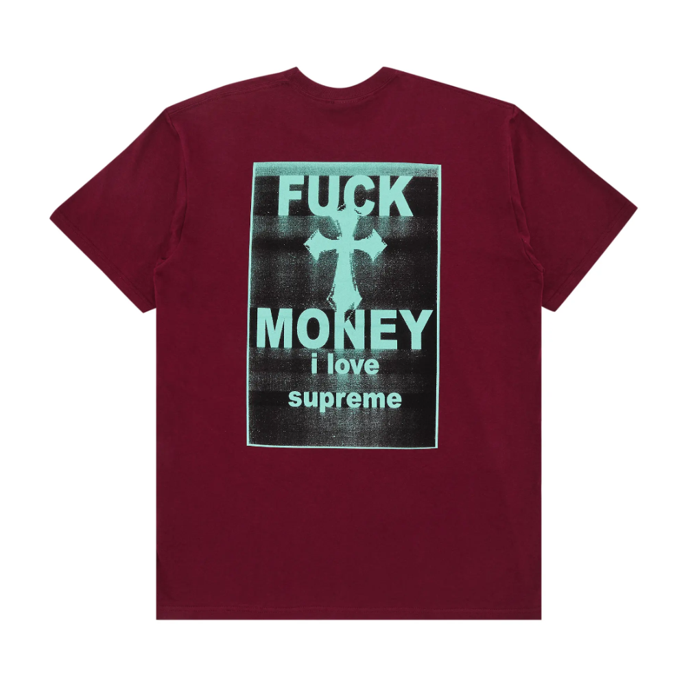 Supreme Fuck Money T-Shirt 'Cardinal'