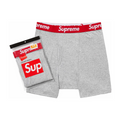 Supreme Hanes Boxer Briefs (2 Pack) Grey Heather
