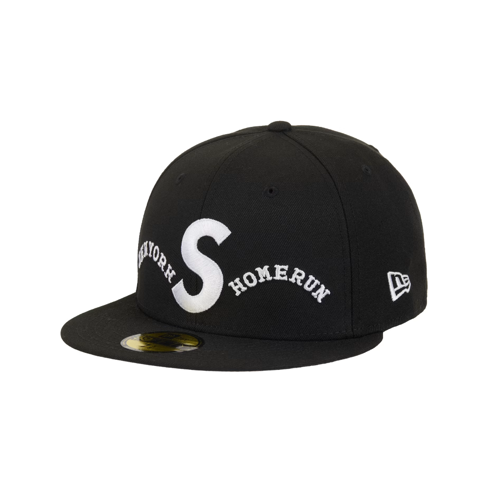 Supreme Homerun S Logo New Era 59FIFTY Hat Black