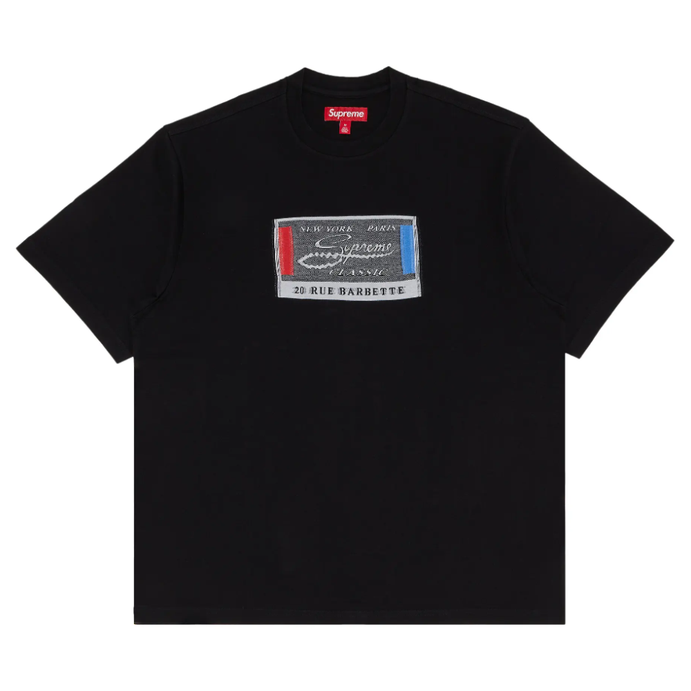 Supreme Intarsia Label T-Shirt 'Black'