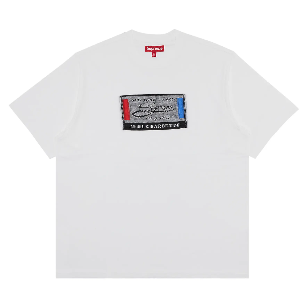 Supreme Intarsia Label T-Shirt 'White'