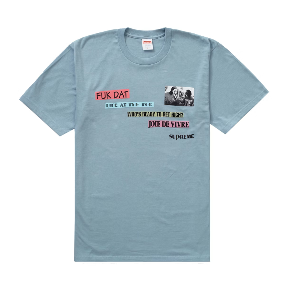 Supreme Joie De Vivre T-Shirt 'Dusty Blue'