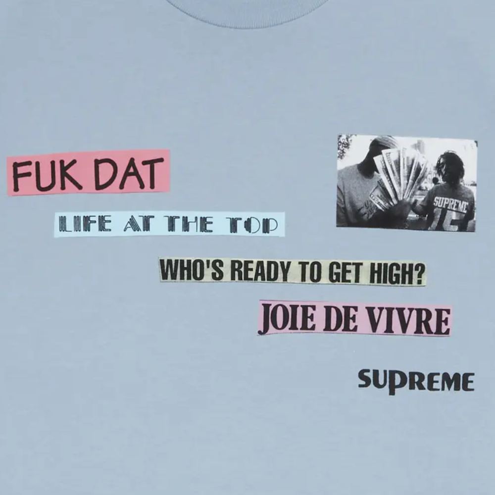 Supreme Joie De Vivre T-Shirt 'Dusty Blue'