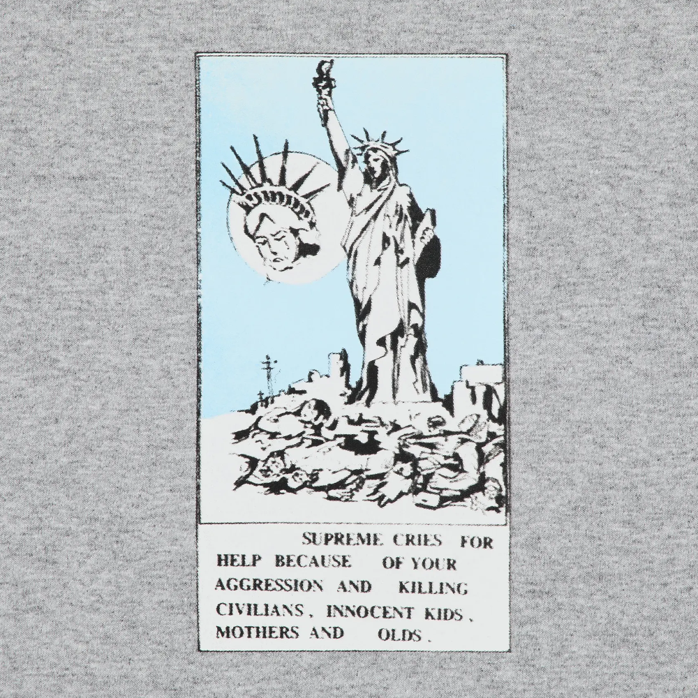 Supreme Liberty T-Shirt 'Heather Grey'