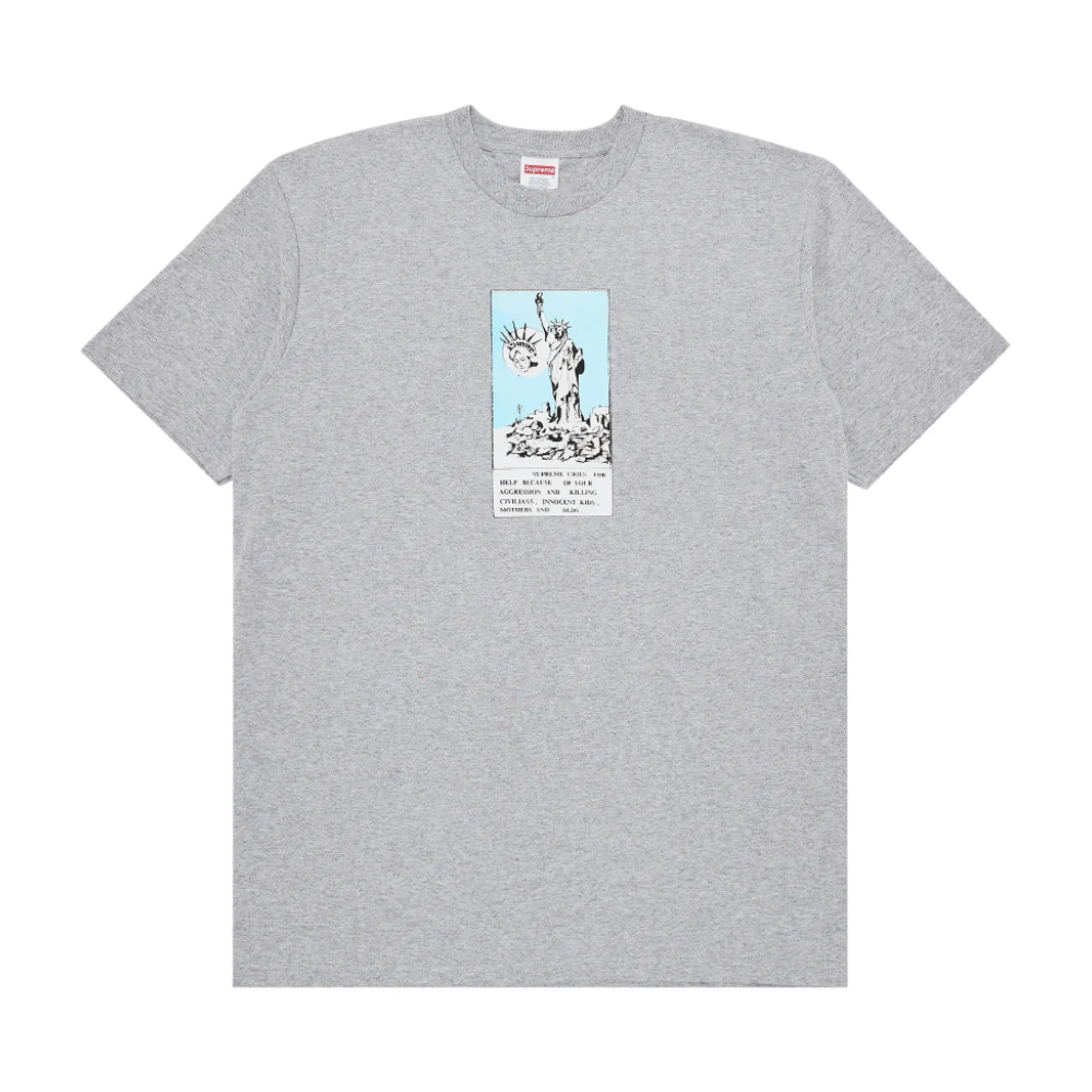 Supreme Liberty T-Shirt 'Heather Grey'