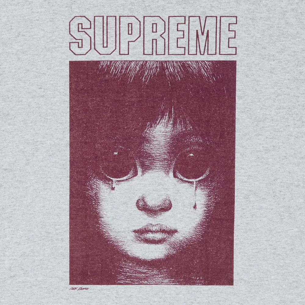 Supreme Margaret Keane Teardrop T-Shirt 'Heather Grey'