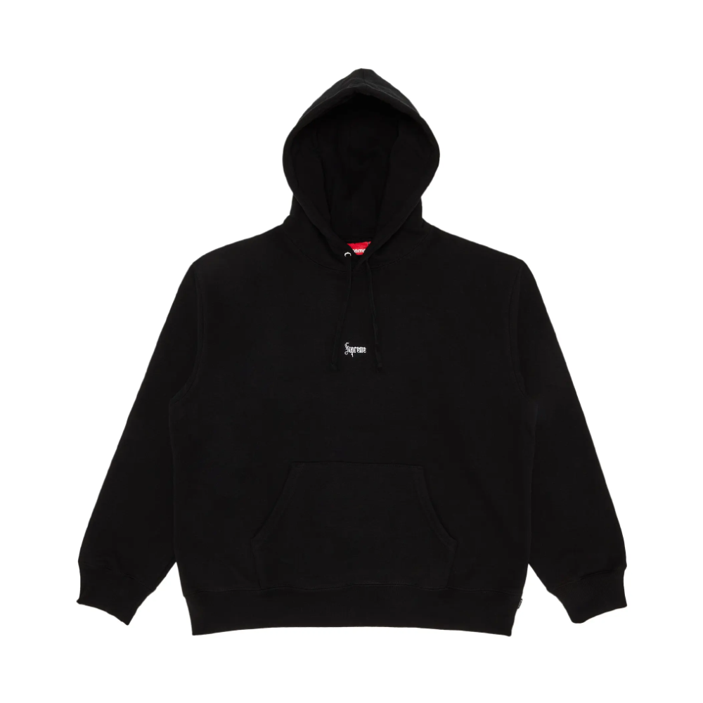 Supreme Micro Logo Hoodie 'Black'