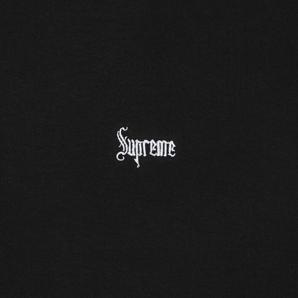 Supreme Micro Logo Hoodie 'Black'