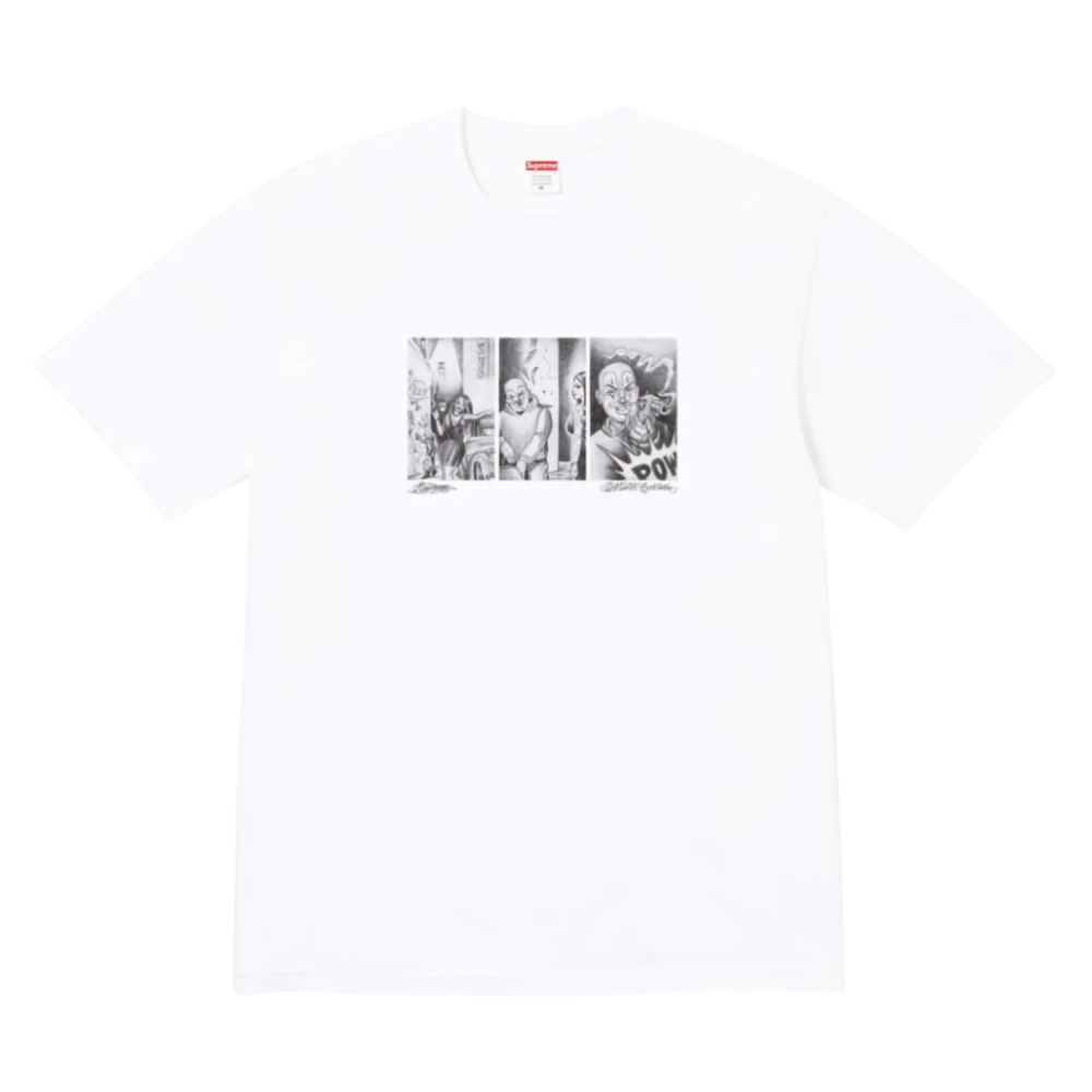 Supreme Mister Cartoon Pow T-Shirt 'White'