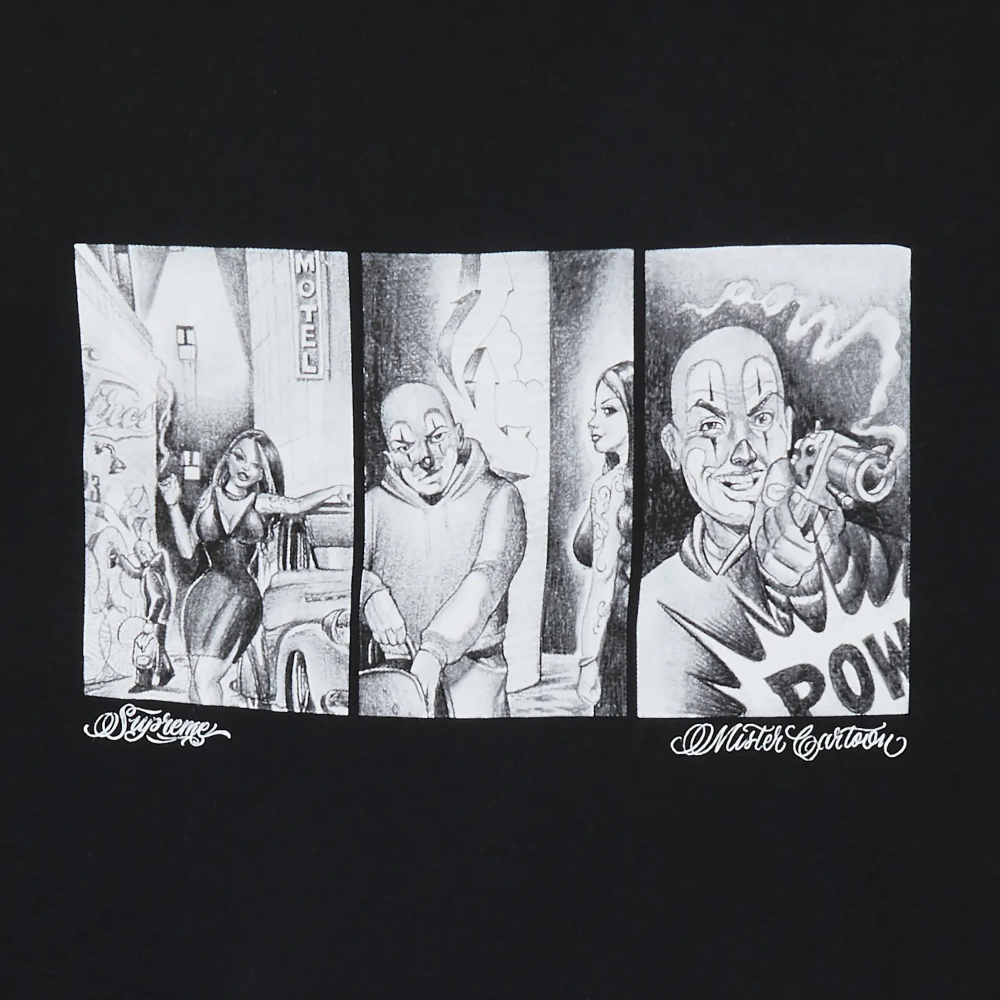 Supreme Mister Cartoon Pow T-Shirt 'Black'