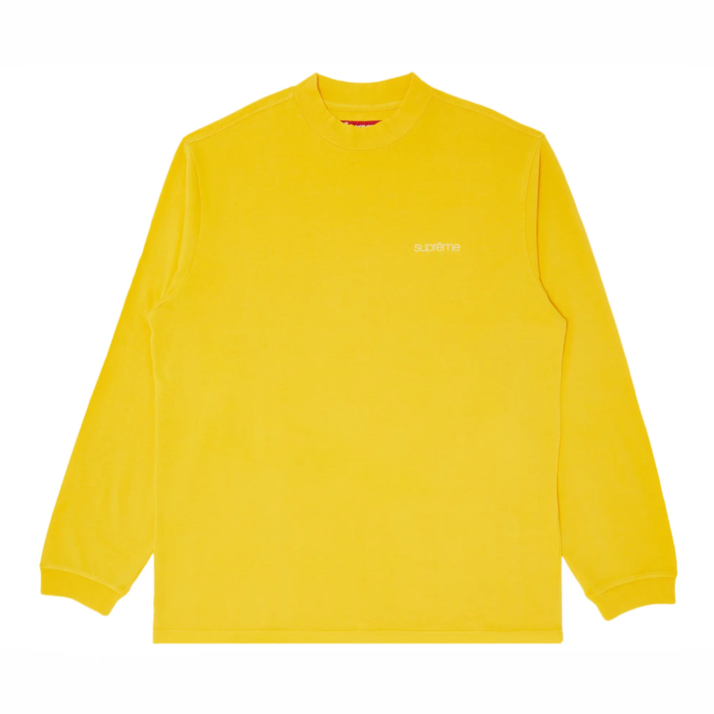Supreme Mock Neck Longsleeve T-Shirt 'Yellow'