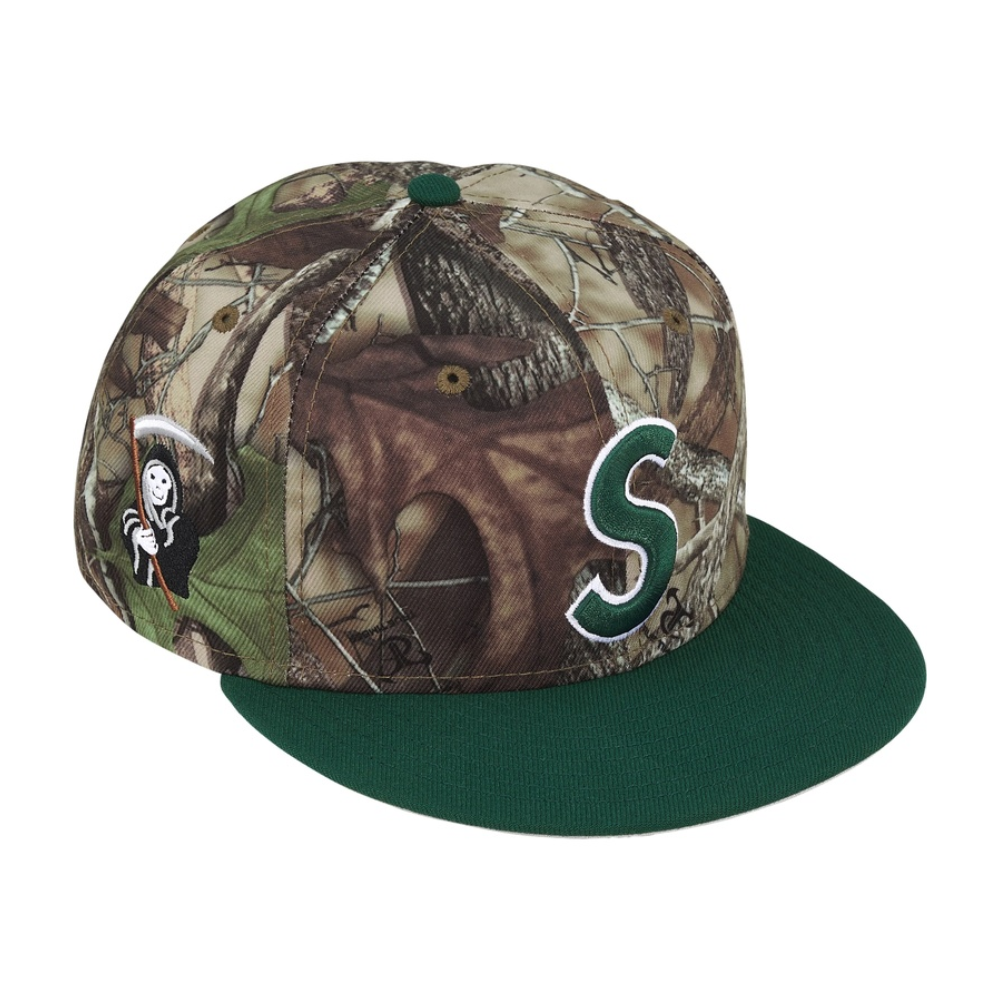 Supreme New Era Reaper S Logo 59FIFTY Fitted Cap 'Woodland Camo'