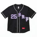 Supreme Old English Baseball Jersey Black