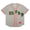 Supreme Old English Baseball Jersey Grey