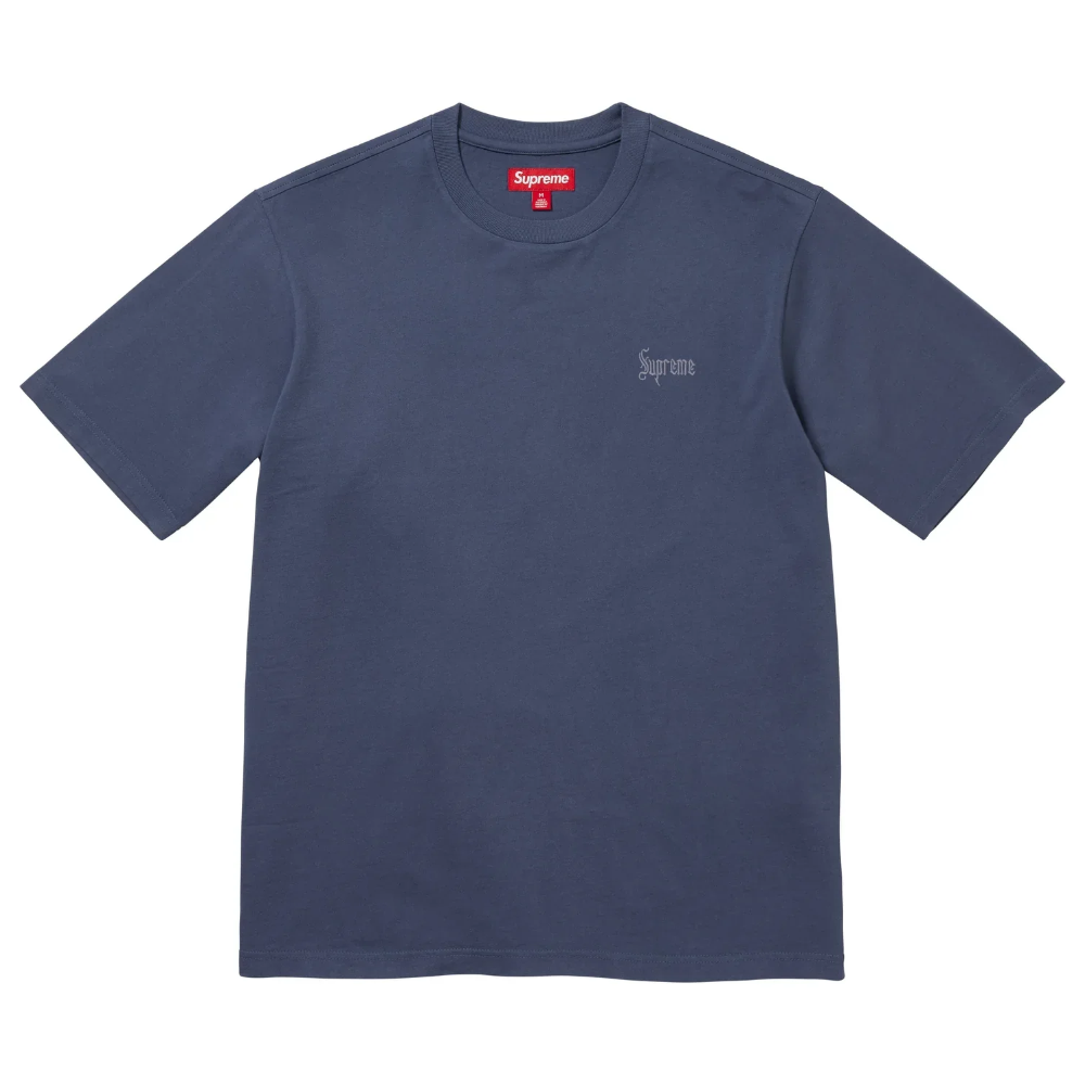 Supreme Old English T-Shirt 'Washed Navy'