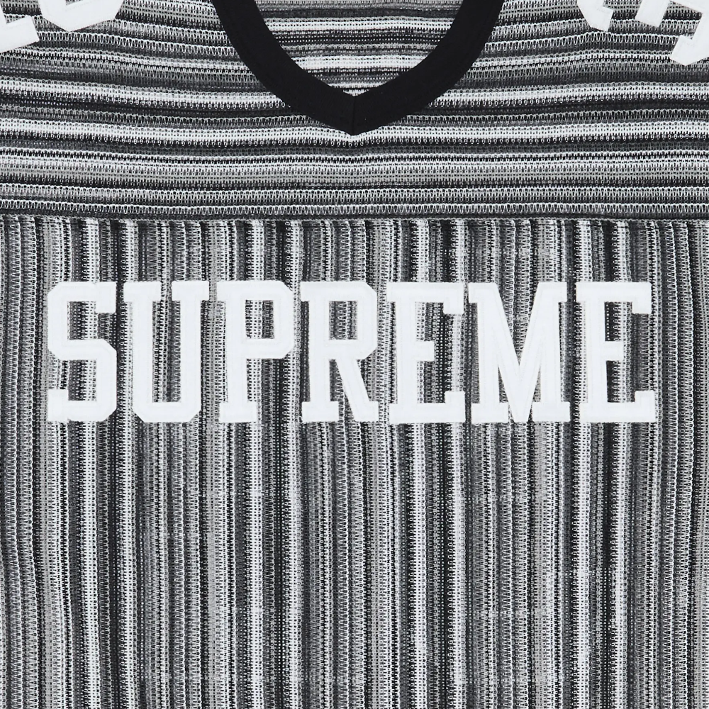 Supreme Open Knit Football Top Black