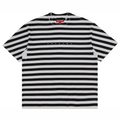 Supreme Overprint Stripe T-Shirt 'Black/White'