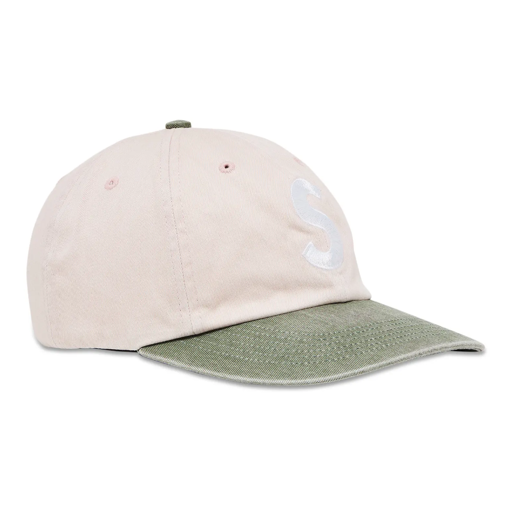 Supreme Pigment Coated 2-Tone S Logo 6-Panel Cap 'Light Pink'
