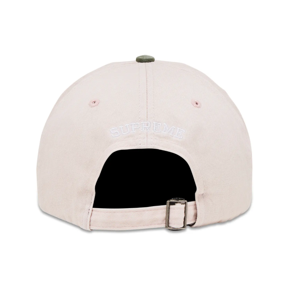 Supreme Pigment Coated 2-Tone S Logo 6-Panel Cap 'Light Pink'