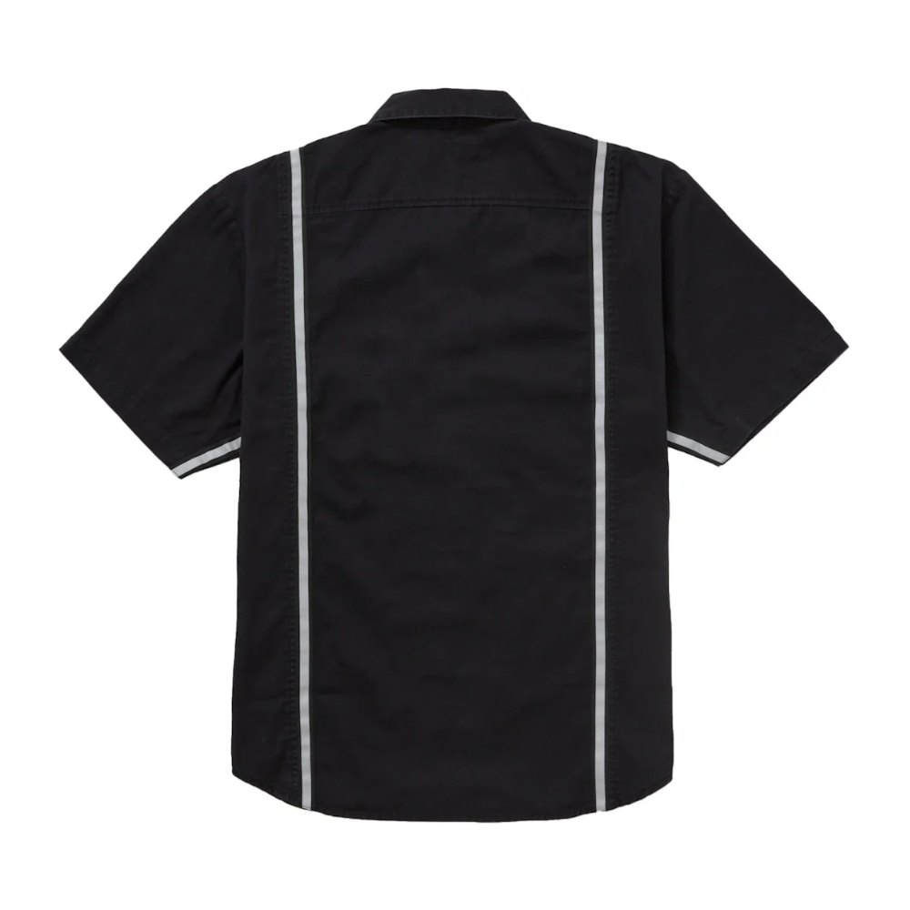 Supreme Reflective Stripe Work Shirt 'Black'