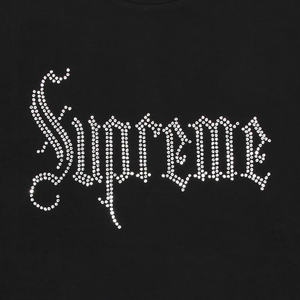 Supreme Rhinestone T-Shirt 'Black'