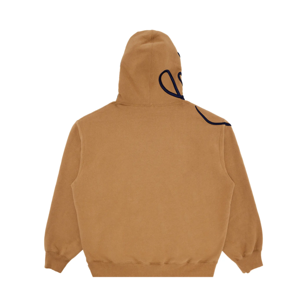Supreme Shoulder Script Hoodie 'Light Tan'