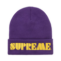 Supreme Stencil Beanie 'Purple'