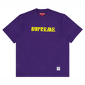 Supreme Stencil Embroidered T-Shirt 'Purple'