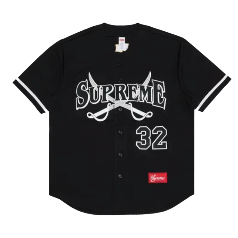 Supreme Swords Baseball Jersey Black